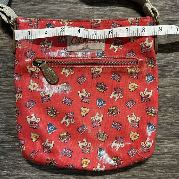 Cath Kidston Red UK Royal Stanley Scottie Dog Jubilee Crossbody Messenger Bag - Picture 2 of 13